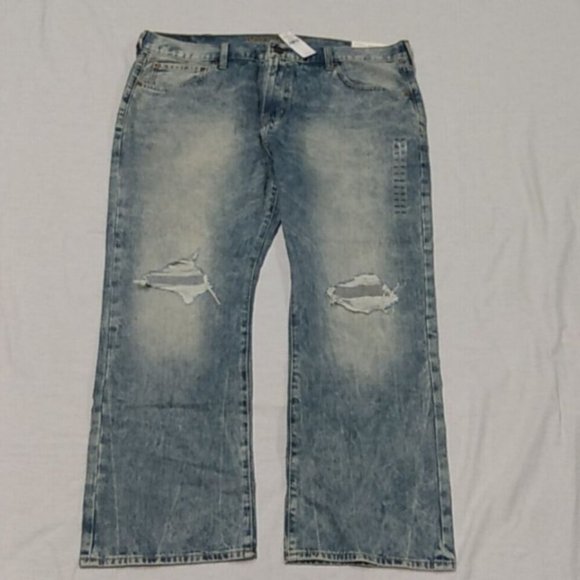 AE Original Boot Jean - Lt Destroy Wash No. 4084 -32 Inseam -NWT - Picture 2 of 5